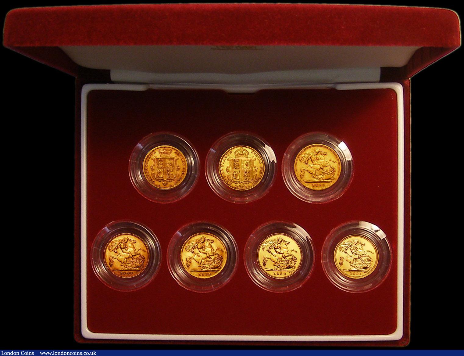 London Coins : A167 : Lot 182 : The Half Sovereign Portrait Collection a 7-coin set comprising Half Sovereigns (7) 1885 Marsh 459 Go...
