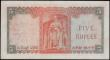 London Coins : A167 : Lot 1464 : Ceylon Central Bank 5 Rupees Pick 54 dated 16th October 1954 serial number G/17 687177. A stunning B...