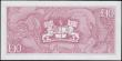 London Coins : A167 : Lot 1639 : St. Helena 10 Pounds Pick 8a ND 1979 a lower serial number P/1 000544. The note in pale red on multi...