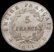 London Coins : A167 : Lot 1925 : France Five Francs 1811D KM# Lyon Mint KM#694.5 UNC and lustrous and very seldom encountered in this...