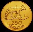 London Coins : A167 : Lot 2062 : Zambia 250 Kwacha Gold 1979 World Conservation Series Obverse: Head of President K.D.Kaunda right, R...