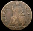 London Coins : A167 : Lot 2414 : Farthing 1673 CAROLA error legend Peck 523 Fair