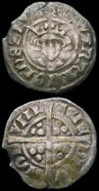 London Coins : A167 : Lot 402 : Pennies Edward I (2) Class 2b, N's in legend reversed, London Mint S.1386, 1.38 grammes. VF nic...