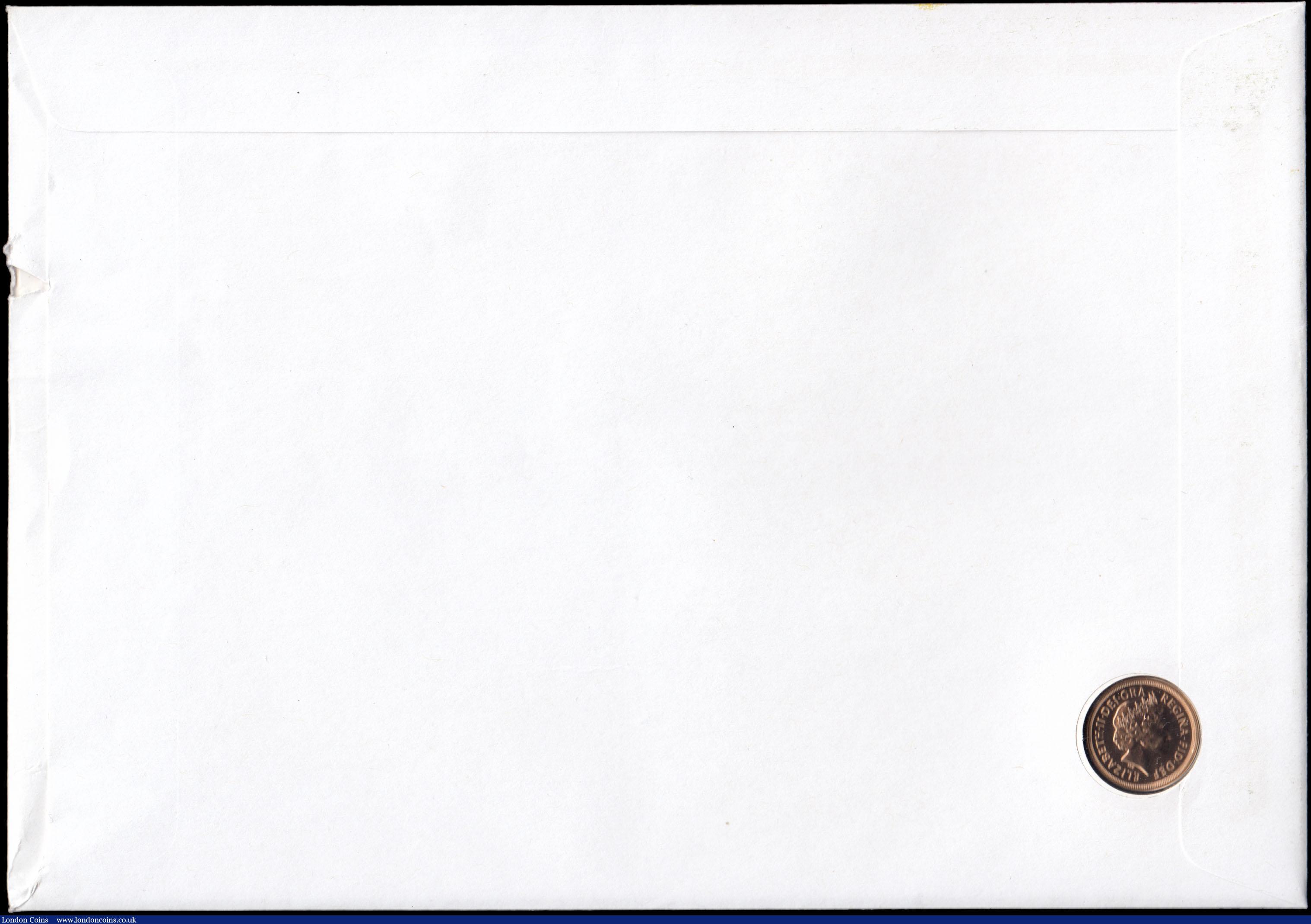 London Coins : A168 : Lot 519 : Sovereign 2000 Unc in The Queen Mother First Day Cover