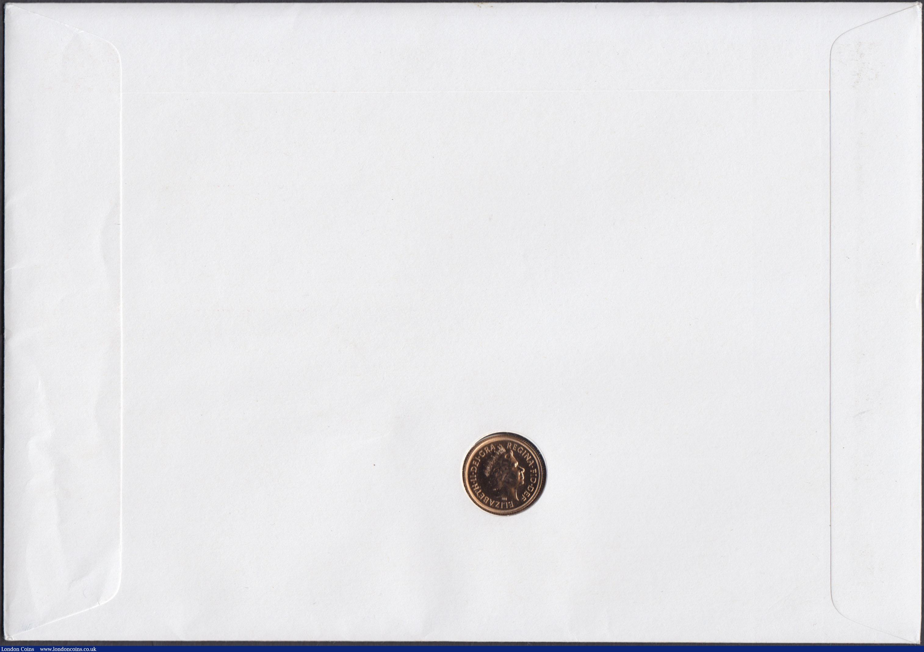 London Coins : A168 : Lot 525 : Sovereign 2005 BU in the Trooping of the Colour First Day Cover