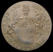London Coins : A168 : Lot 1031 : Mint error - Mis-Strike Halfpenny 18th Century Middlesex Prince of Wales DH955/956 edge Payable at L...