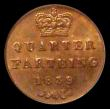 London Coins : A168 : Lot 1466 : Quarter Farthing 1839 Peck 1608 LCGS 82 Ex-PCGS MS64 RB