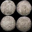 London Coins : A168 : Lot 1890 : Netherlands (4) Overijssel Gulden (3) 1719 mintmark Crane after NITMIVR KM#63.2 Near Fine, 1722 2 ov...