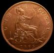 London Coins : A168 : Lot 2267 : Penny 1885 with part of an extra linear circle to the left of the date LCGS Variety 4 UNC in an LCGS...
