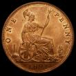 London Coins : A168 : Lot 2272 : Penny 1891 14 1/2 teeth date spacing. Gouby BP1891AA Freeman 132 dies 12+N Choice UNC and lustrous, ...