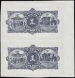 London Coins : A168 : Lot 273 : Scotland Royal Bank of Scotland  1 Pound Proof uncut sheet of 2 notes PMS RB 56h (Douglas 49-1) for ...