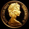 London Coins : A168 : Lot 649 : Bermuda $100 1975 Royal Visit Gold Proof KM#24 FDC in the Franklin Mint box of issue