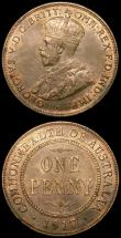 London Coins : A168 : Lot 748 : Australia (2) Florin 1934/35 Melbourne Centenary KM#33 Near EF with some contact marks, scarce, Penn...