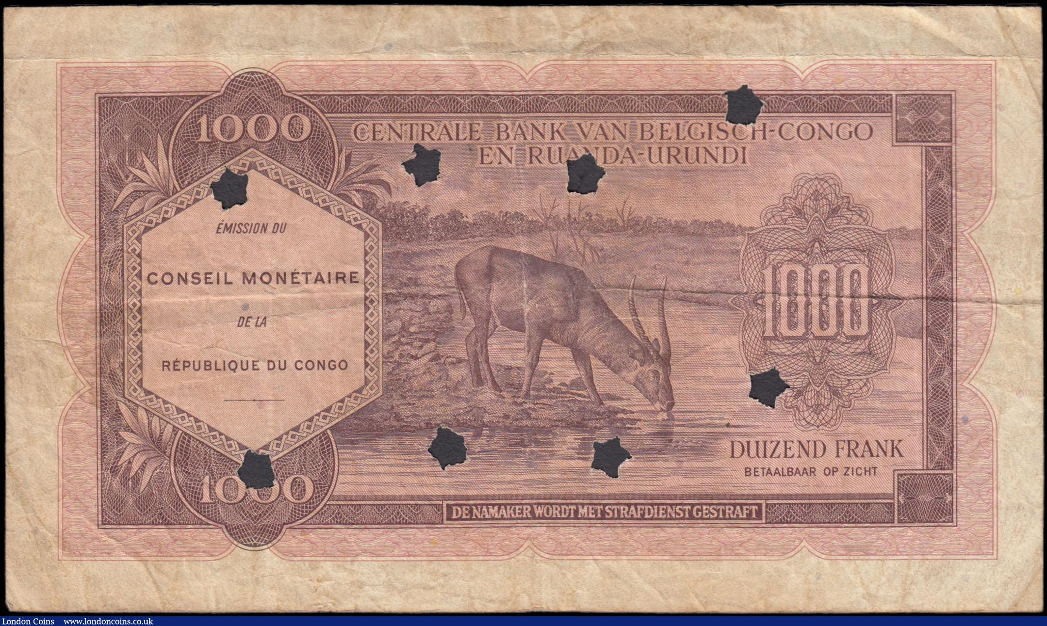 London Coins : A169 : Lot 132 : Congo Democratic Republic (Congo-L&eacute;opoldville / Congo-Kinshasa) Conseil Mon&eacute;taire de l...