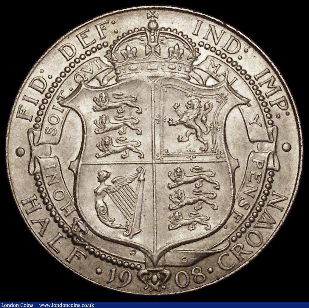 London Coins : A169 : Lot 1599 : Halfcrown 1908 ESC 753 AU/UNC with original mint lustre