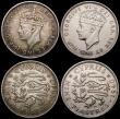 London Coins : A169 : Lot 2149 : Cyprus (4) One Piastre 1879 Good Fine with some scratches, 9 Piastres 1940 (2) Fine and VF, Two Shil...