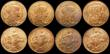 London Coins : A169 : Lot 2173 : France 5 Centimes (8) 1900 KM#842 , 1904 KM#842, 1917 KM#842 (6), the 1900 UNC and colourfully toned...