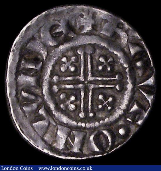 London Coins : A170 : Lot 1316 : Penny John London Mint, moneyer Rauf, Class 5C, 1.45 grammes, Good Fine the legends and portrait bol...