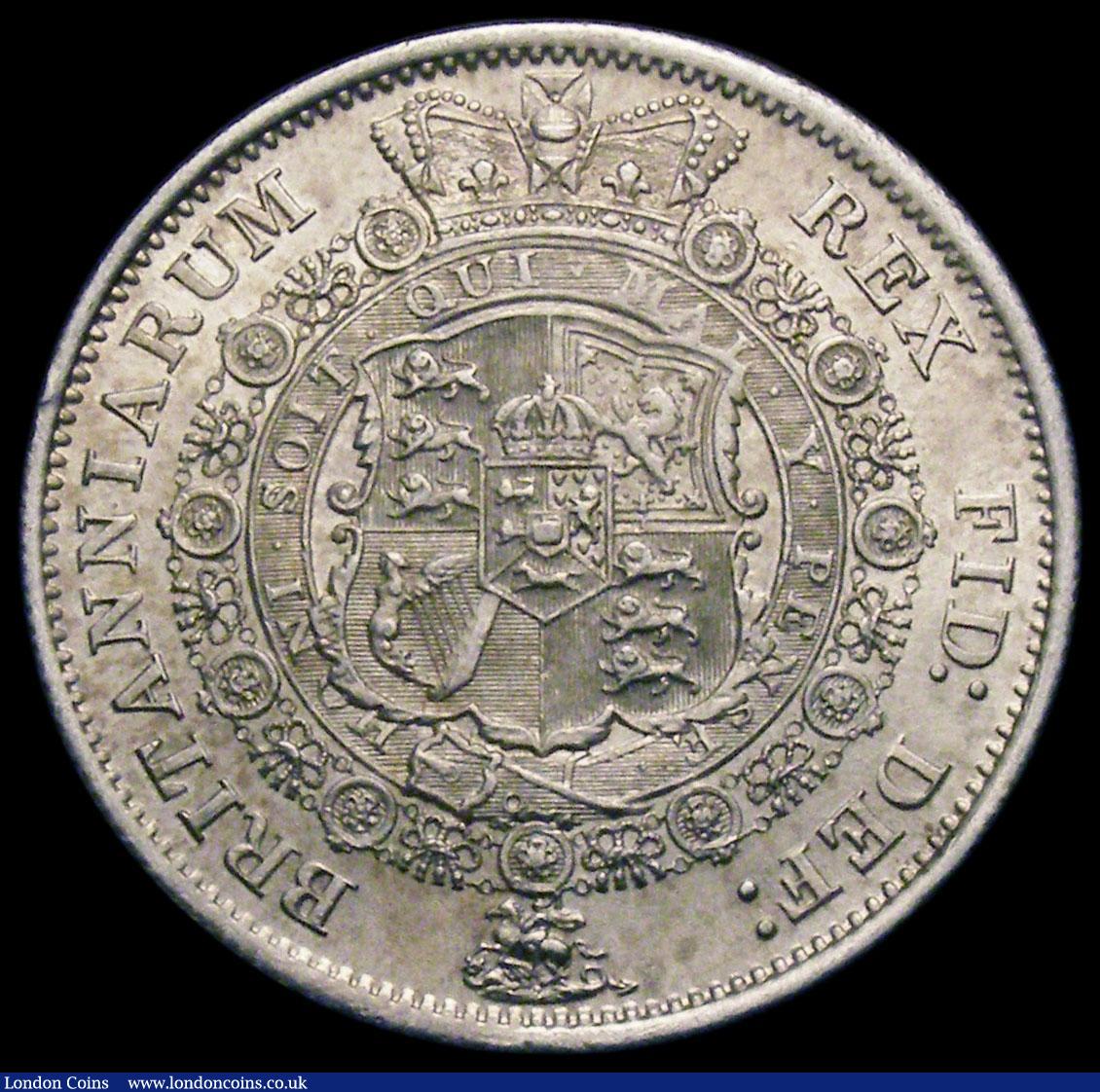 London Coins : A170 : Lot 1738 : Halfcrown 1817 Bull Head ESC 616, Bull 2090  About EF, starting to tone in places