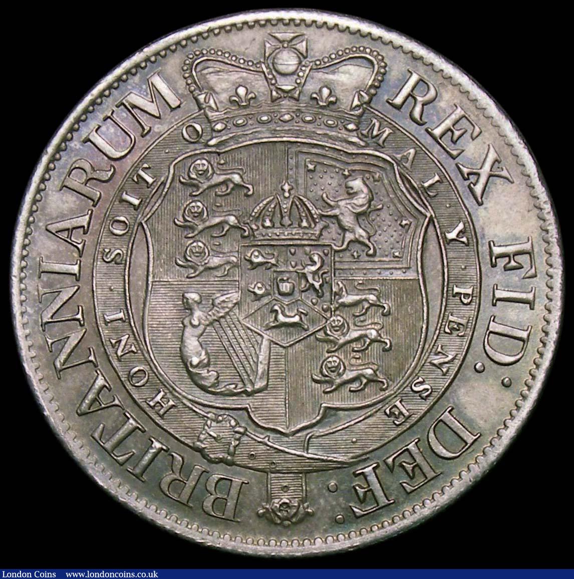 London Coins : A170 : Lot 1746 : Halfcrown 1817 Small Head ESC 618, Bull 2096 UNC with an overall subtle light tone enhanced by touch...