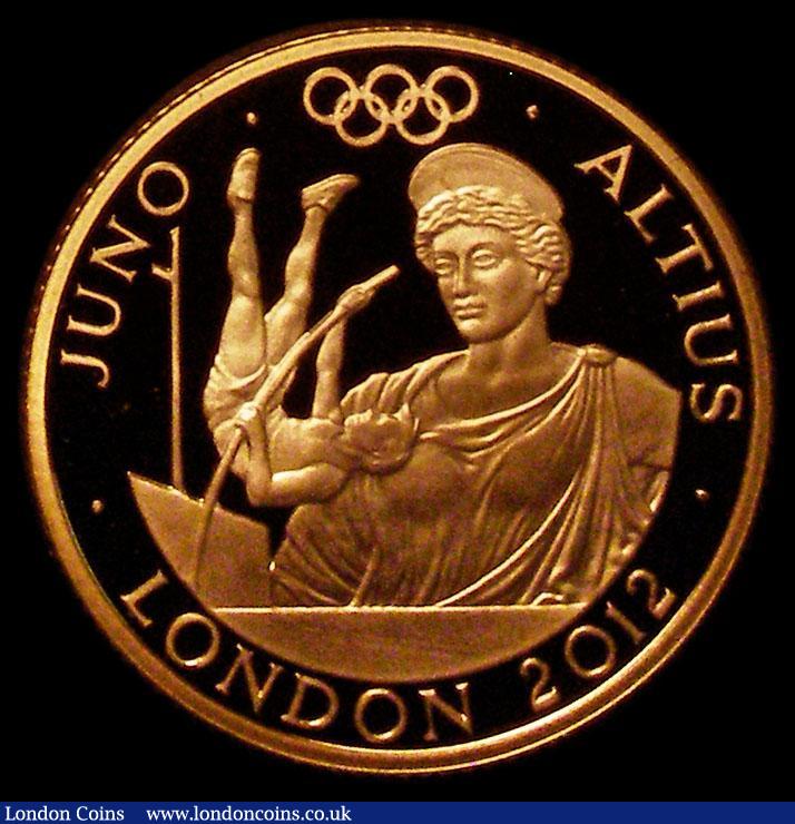 London Coins : A170 : Lot 2431 : Twenty Five Pounds 2011 Gold One Quarter Ounce, London 2012 Olympics, Higher - Juno S.4908 Gold Proo...