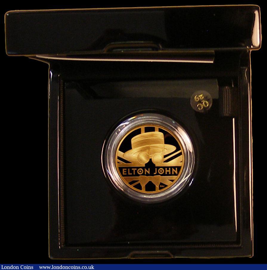 London Coins : A170 : Lot 580 : One Hundred Pounds 2020 One Ounce Gold Proof - Elton John - British Music Legend. The Royal Mint ran...