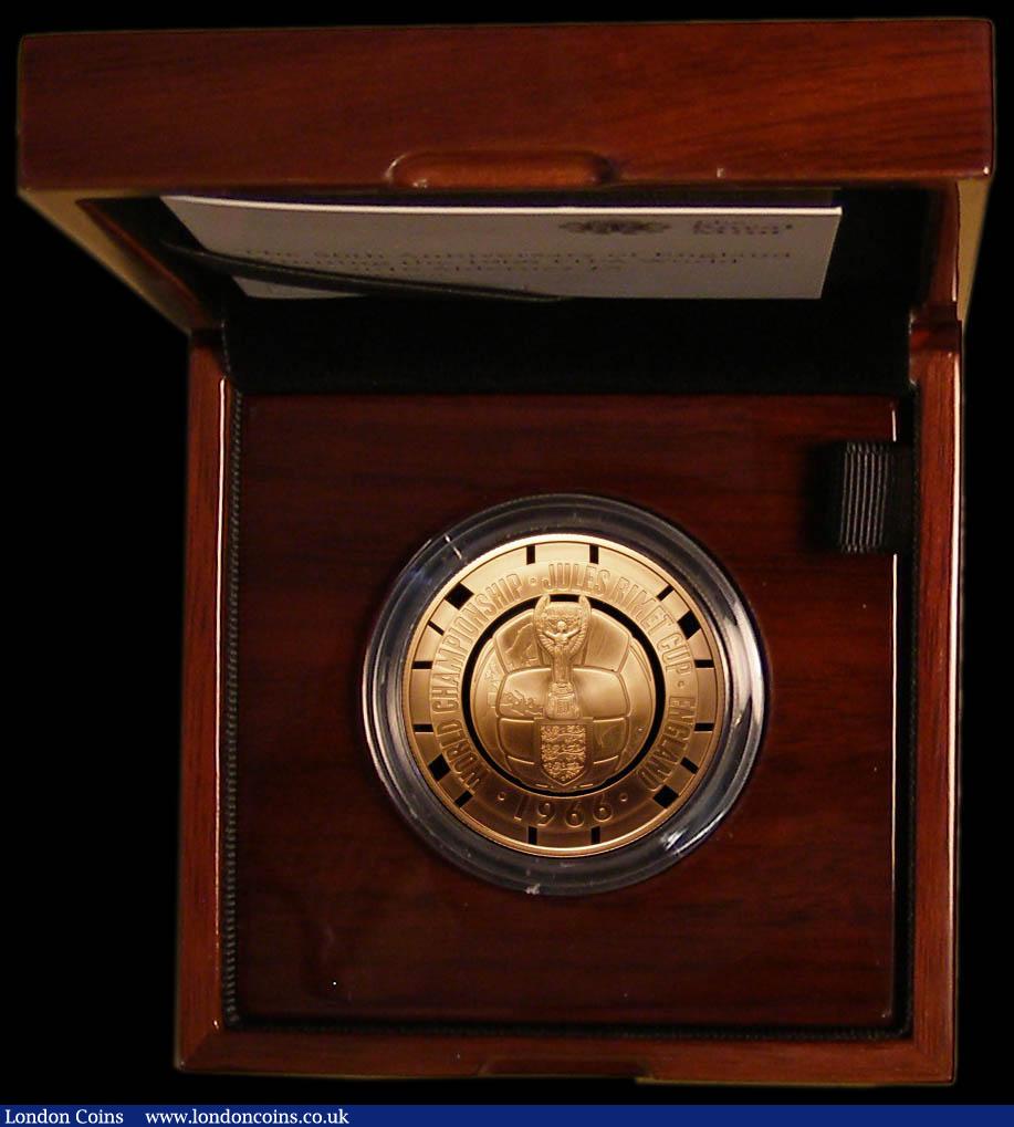 London Coins : A170 : Lot 755 : Alderney Five Pounds 2016 50th Anniversary of England winning the Football World Cup Gold Proof nFDC...