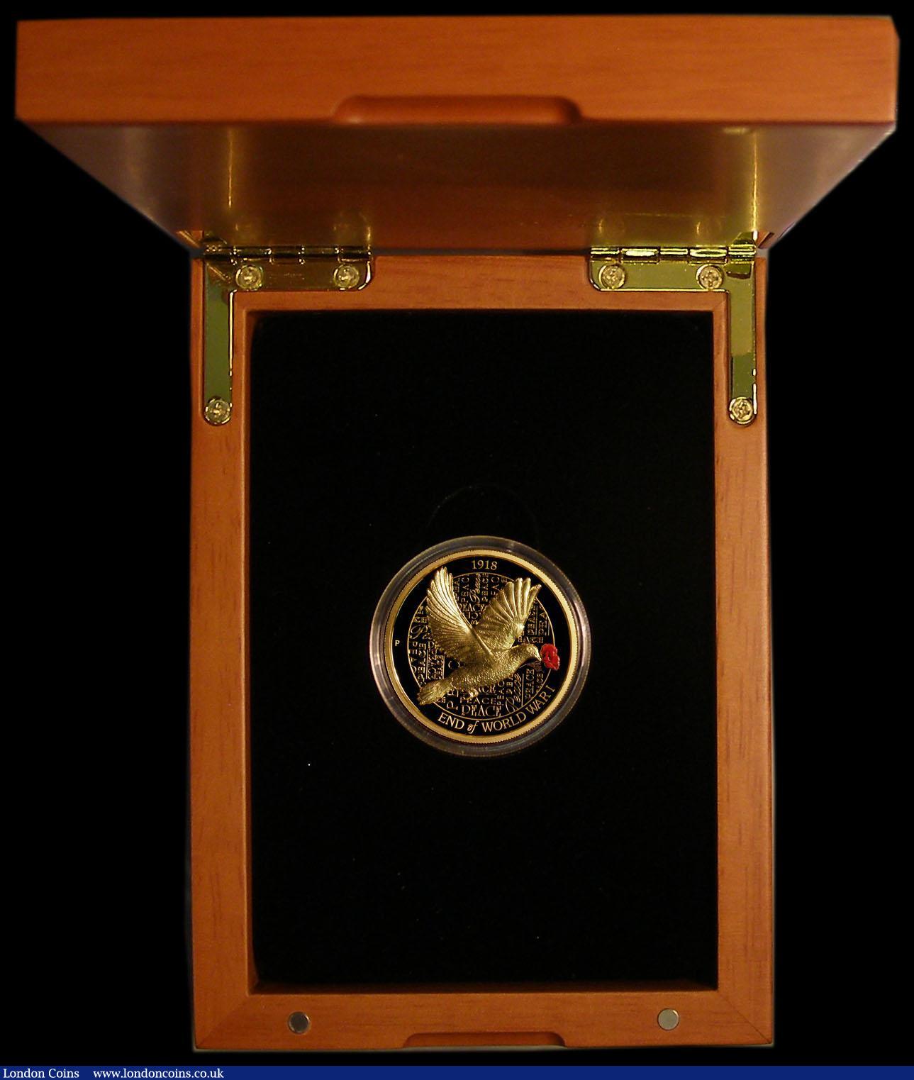 London Coins : A170 : Lot 761 : Australia $200 2018 100th Anniversary of the end of World War One 2 Ounce High Relief Gold Proof FDC...