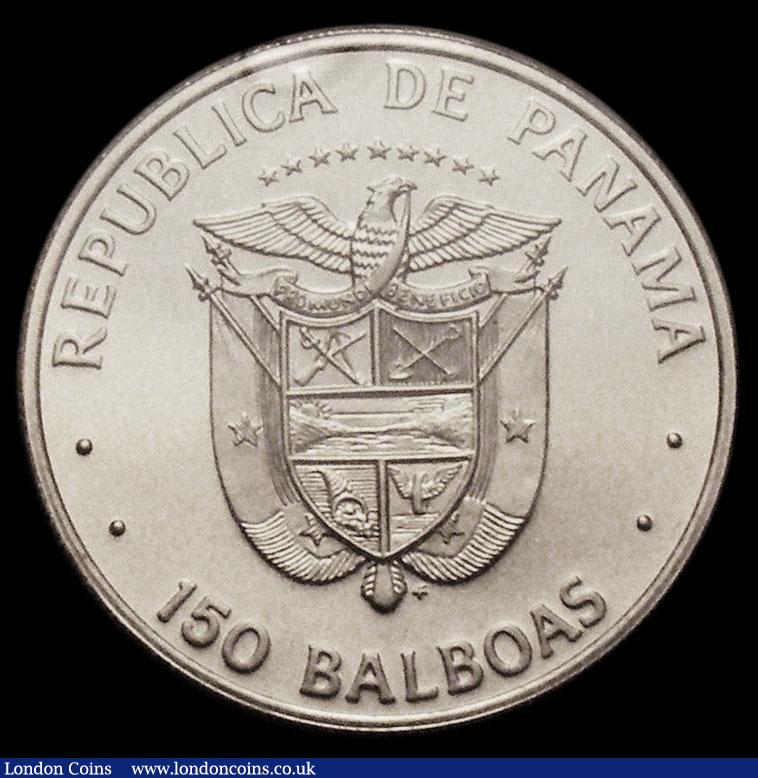 London Coins : A170 : Lot 847 : Panama 150 Balboas 1976 150th Anniversary of the Panamanian Congress, KM#43, 9.3 grammes of .999 Pla...