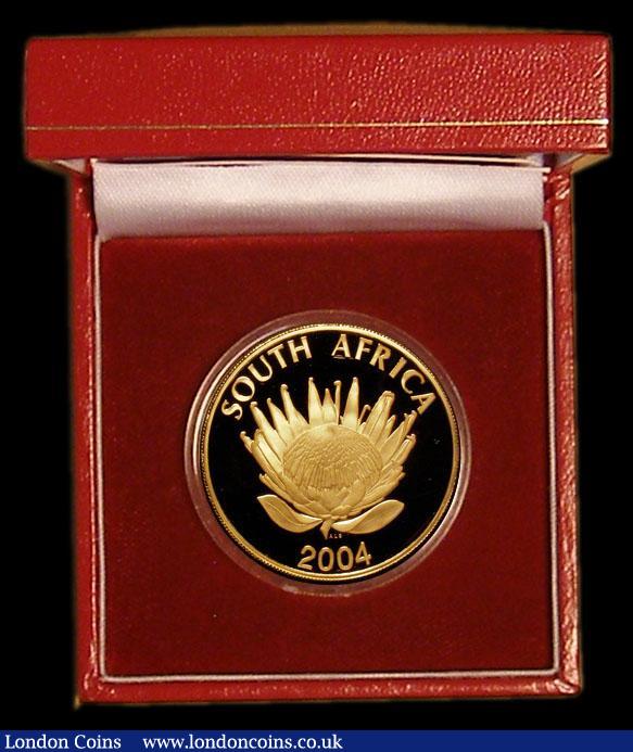 London Coins : A170 : Lot 861 : South Africa Protea Coinage 25 Rand 2004 10-Year Anniversary of a Democratic South Africa - Nelson M...