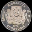 London Coins : A170 : Lot 1179 : Singapore $10 1972 Hawk Descending KM9.1 Proof with a low mintage of 3,000 pieces NGC PF65 ULTRA CAM...