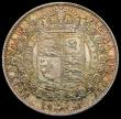 London Coins : A170 : Lot 1812 : Halfcrown 1891 ESC 724, Bull 2776, Davies 649 dies 3C N of PENSE with crossbar Lustrous UNC with fla...