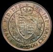 London Coins : A170 : Lot 1825 : Halfcrown 1900 ESC 734, Bull 2786 UNC with golden tone, with hints of blue, green and magenta, the r...