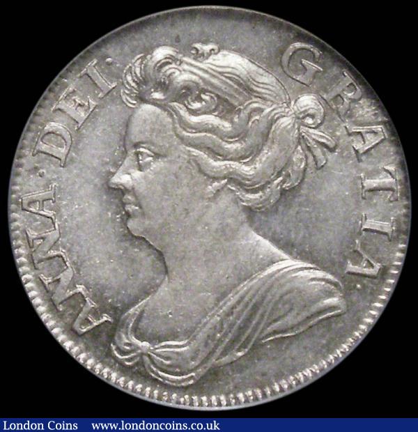 Shilling 1708 Third Bust, Plain in angles ESC 1147, Bull 1399 UNC and lustrous with a hint of toning, in an LCGS holder and graded LCGS 80  : English Coins : Auction 170 : Lot 1965