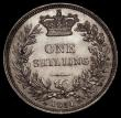 London Coins : A170 : Lot 2004 : Shilling 1851 Double barred A in VICTORIA, as ESC 1298, Bull 2999 EF with an old scratch on the obve...