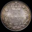 London Coins : A170 : Lot 2099 : Sixpence 1901 ESC 1771, Bull 3294 Choice UNC with and attractive golden tone, in an LCGS holder and ...