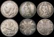 London Coins : A170 : Lot 2483 : Crowns (5) George III date worn (LIX edge, 1818 or 1819), otherwise NVG, 1821 SECUNDO VG, 1887 Near ...