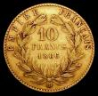 London Coins : A170 : Lot 996 : France 10 Francs Gold 1866BB KM#800.2 About Fine