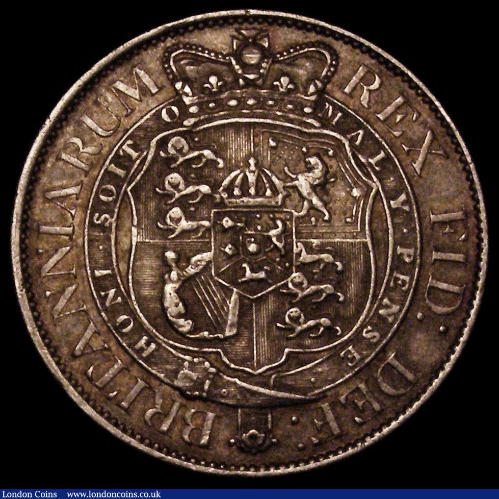 London Coins : A171 : Lot 1531 : Halfcrown 1818 ESC 621, Bull 2099 VF or better, possibly once cleaned now with a pleasing gold tone 