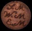 London Coins : A171 : Lot 1179 : Engraved Love Token Farthing-sized - Obverse: 'I think on me when this you see' 1826, Reverse: J.M, ...