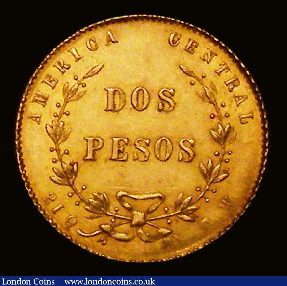 Costa Rica 2 Pesos Gold 1866 GW KM#113 GVF with minor adjustment lines on the assayers initials, a scarce issue with a low mintage of just 13,000 pieces and seldom seen : World Coins : Auction 171 : Lot 565