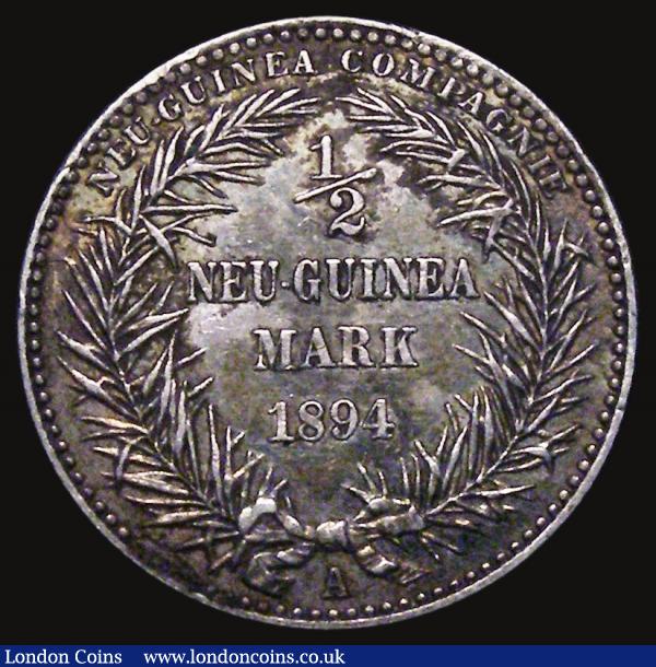 German New Guinea Half Mark 1894A KM#4 Good Fine, nicely toned, a scarce and popular one-year type : World Coins : Auction 171 : Lot 591