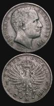 London Coins : A171 : Lot 657 : Italy 2 Lire (2) 1905R KM#33 Fine/Good Fine, 1907R KM#33 Fine/Good Fine