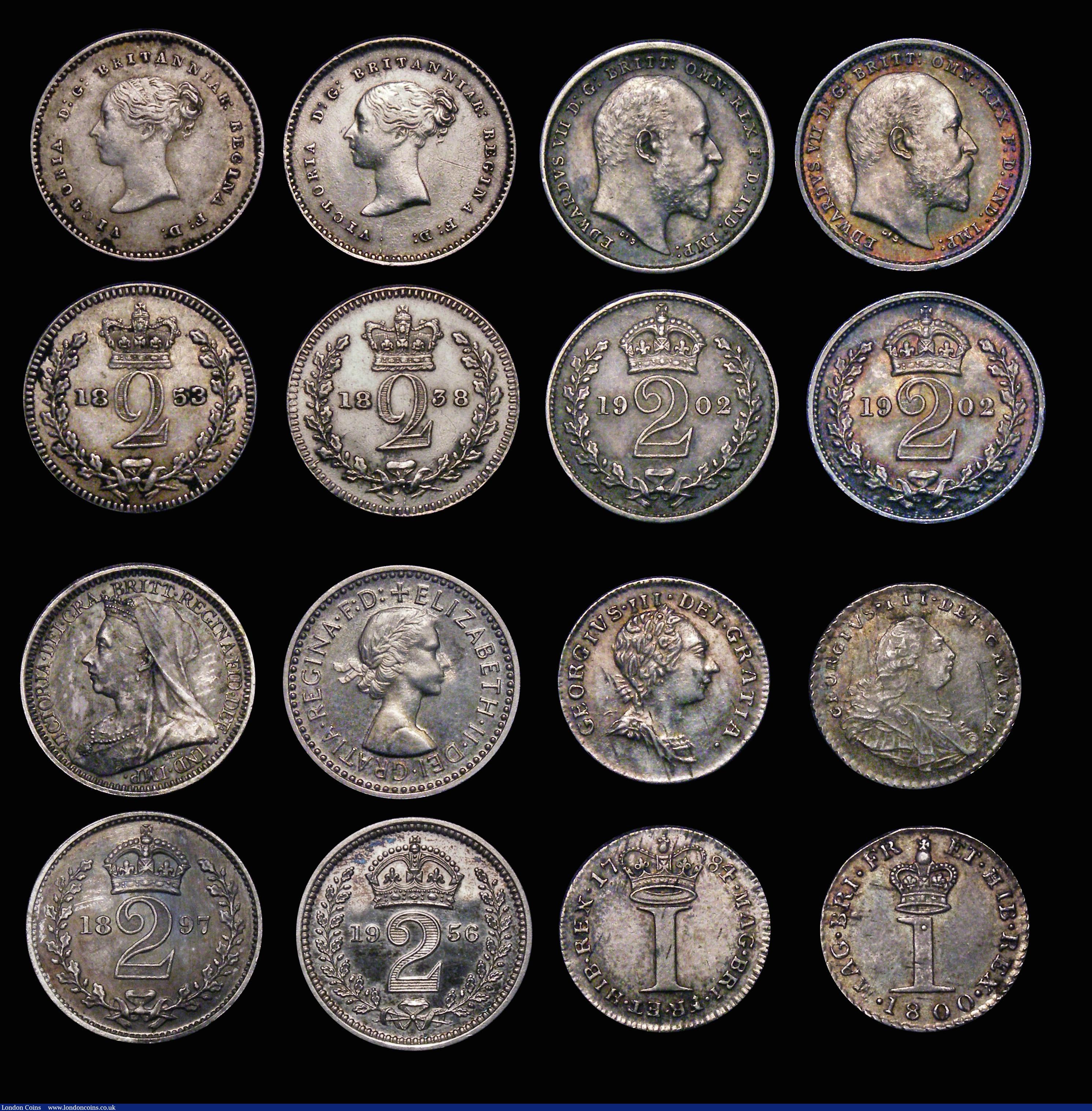 London Coins : A172 : Lot 1581 : Maundy Odds (16) Fourpences (5) 1689 No stop before first G or after last G on obverse ESC 1867, Bul...