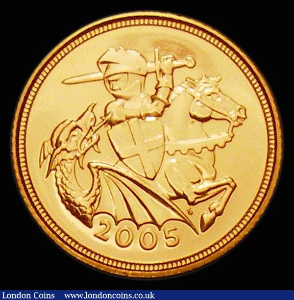 London Coins : A172 : Lot 277 : Half Sovereign 2005 BU