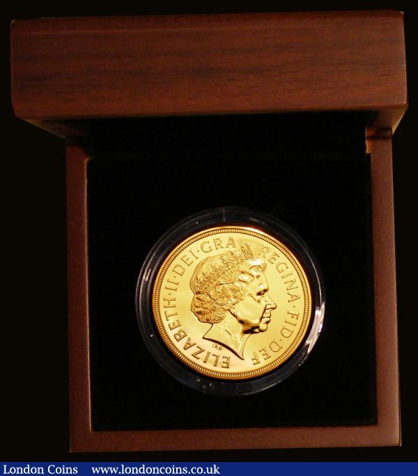 Five Pounds Gold 2014 S.SE11 BU in the Royal Mint box of issue with certificate number 9, of only 605 issued. Royal Mint issues with low certificate numbers are now becoming very sought after : English Cased : Auction 172 : Lot 271