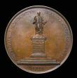 London Coins : A172 : Lot 739 : Austria 1841 Unveiling of the statue of Francis I 50mm diameter in bronze, 63.74 grammes by Scharff....