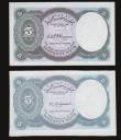 London Coins : A172 : Lot 86 : Egypt 10 5 Piastres ND(1940) (2) both without serial number and prefix both Unc