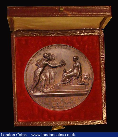 London Coins : A173 : Lot 1049 : Coronation of Queen Victoria 1838 36mm diameter in copper by B. Pistrucci, The Official Royal Mint i...