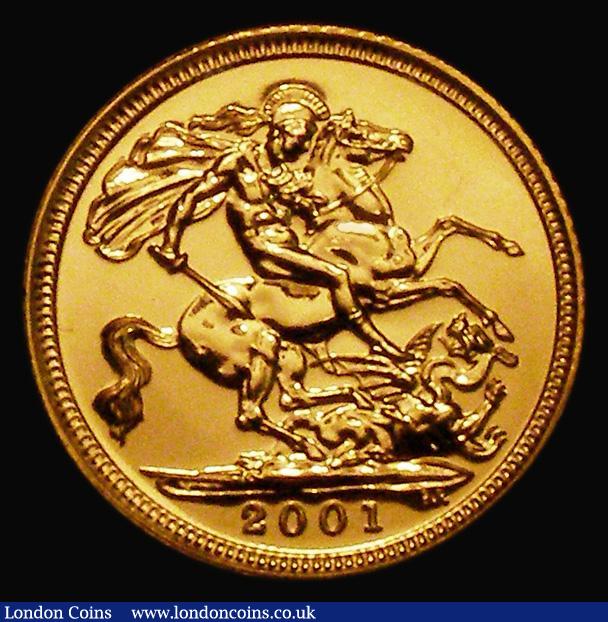London Coins : A173 : Lot 1840 : Half Sovereign 2001 S.SB4 Lustrous UNC